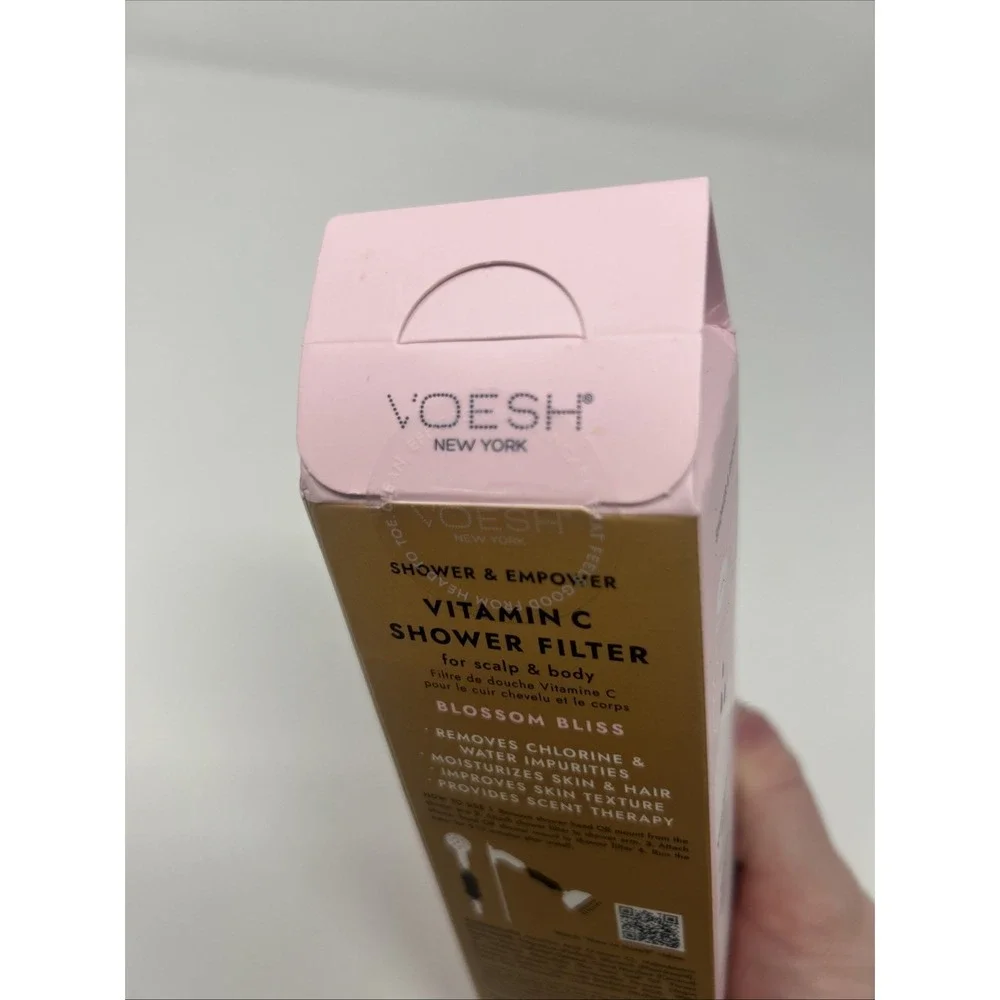 NEW VOESH Vitamin C Shower Filter Blossom Bliss Vegan Soothe & Renew Scalp Body